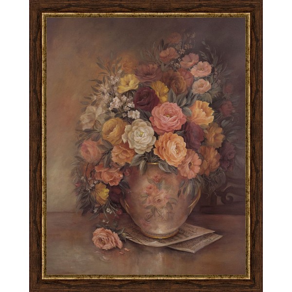 фото Картина (40х50 см) Цветы в вазе BE-103-353 Ekoramka