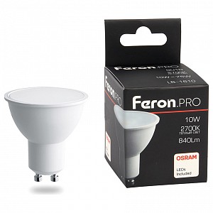 Лампа светодиодная [LED] Feron GU10 10W 2700K