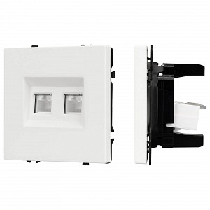 Розетка двойная Ethernet RJ-45 без рамки SCT 054312