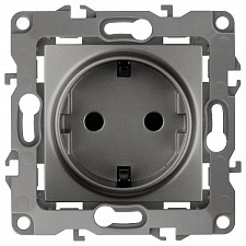 Розетка с заземлением, без рамки Эра 12 12-2101-12