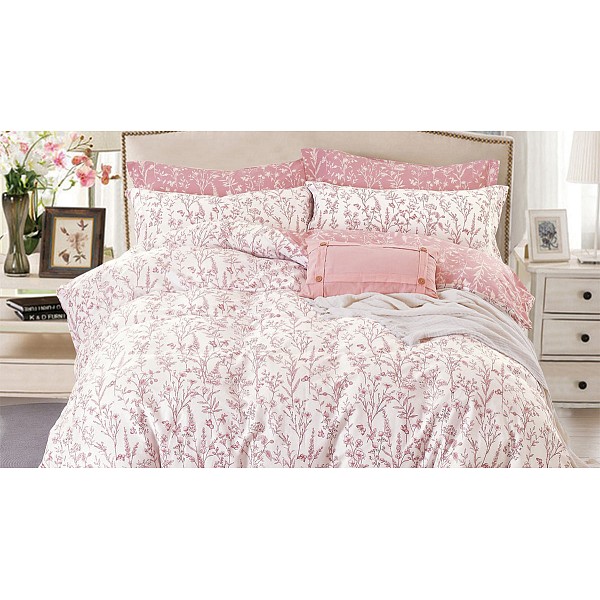 

Комплект двуспальный Satin de' Luxe, Белый;розовый, Satin de' Luxe