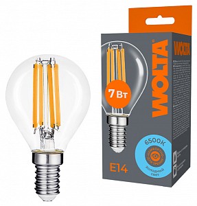 Лампа светодиодная [LED] Wolta E14 7W 6500K