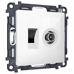Механизм ТВ-розетки оконечные и розетки Ethernet RJ-45 со шторкам MA MA112510