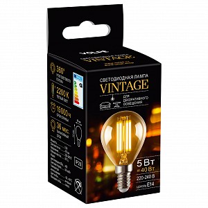 Лампа светодиодная [LED] Volpe E14 5W 2200K