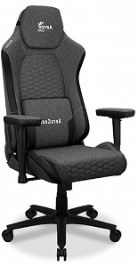Геймерское кресло Aerocool Crown Plus, темно-серый, черный, аэрозамша