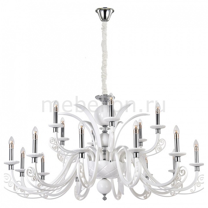 фото Подвесная люстра 18 LETISIA SP12+6 WHITE Crystal lux