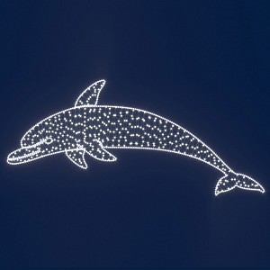 Панно световое Летний сезон - Дельфин [2x1 м] RL-KN-S-01-25