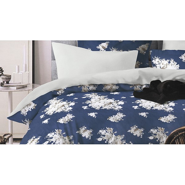 

Комплект евростандарт Fiori Blue dreams, Белый;синий, Fiori Blue dreams