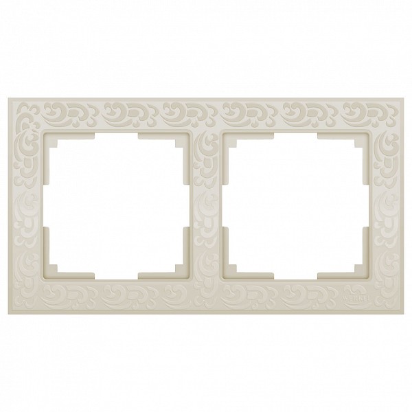

Рамка на 2 поста Flock WL05-Frame-02-ivory, Flock WL05-Frame-02-ivory