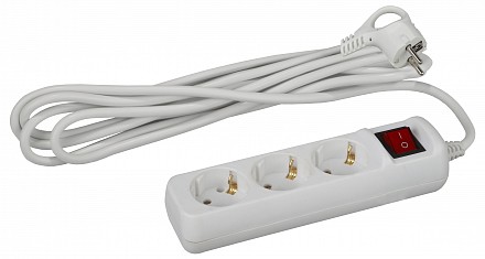 Удлинитель с выключателем  U-3es-5m-3x1