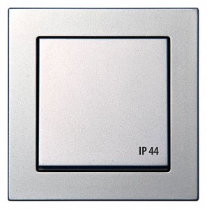 Розетка влагозащищенная с заземлением с крышкой, без рамки EPSILON 28-1765