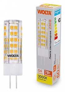 Лампа светодиодная [LED] Wolta G4 7W 3000K