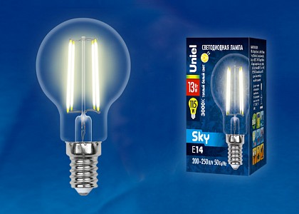 Лампа светодиодная [LED] Uniel E14 13W 3000K