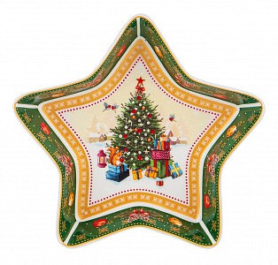 Блюдо декоративное (17.5x17.5x3.5 см) Christmas collection 85-1610