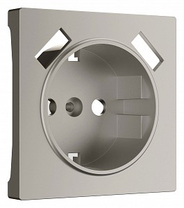 Накладка для розетки с заземлением и 2хUSB дымчатый W1279504