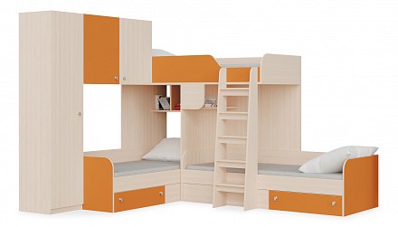 Кровать в детскую комнату Трио/1 RVM_TRIO-V1-1-4
