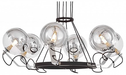 Люстра подвесная LUMINA DECO MARSEO LDP 9110-6 BK+CHR (Польша)