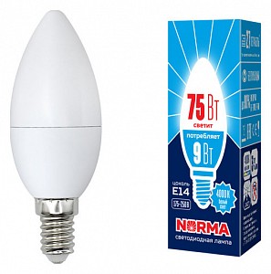 Лампа светодиодная [LED] Volpe E14 9W 4000K