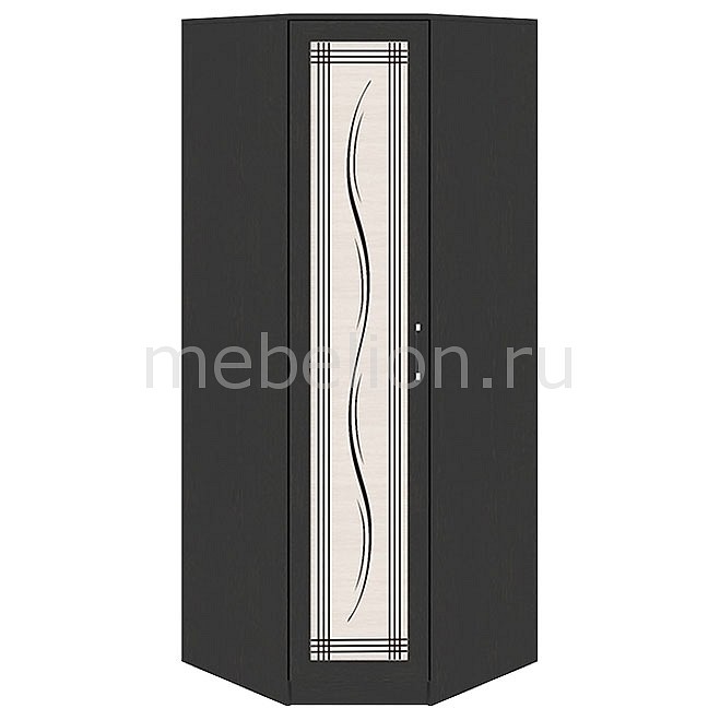 

Шкаф платяной угловой Токио СМ-131.09.003 венге цаво/венге цаво/дуб белфорт с рисунком Линии