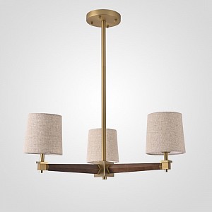 Люстра на штанге Imperiumloft Jorgenson Beige/Dark wood 203576-26 (Китай)