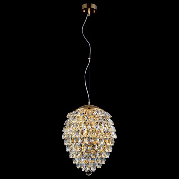 фото Подвесной светильник 3 CHARME SP3+3 LED GOLD/TRANSPARENT Crystal lux