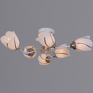 Люстра на штанге Reluce  35360-0.3-06 WH+FG (Италия)