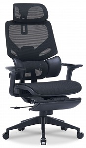 Кресло офисное CS-CHR-MC01-BK, черный, сетка, экокожа
