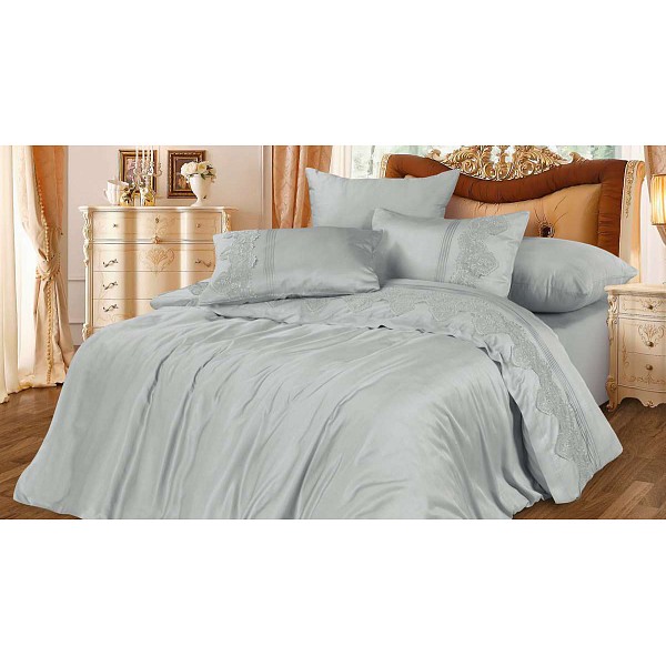 

Комплект евростандарт Bamboo Satin, Серый, Bamboo Satin