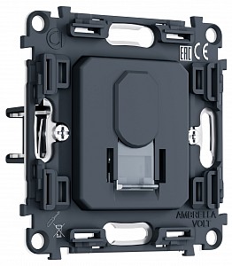Механизм розетки телефонной RJ-11 со шторкам VM PR188