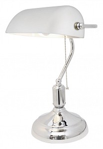 Настольная лампа декоративная Banker LDT 305 WT+CHR