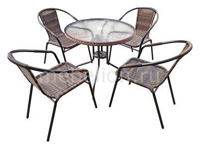 

Набор уличный TLH-037B/080RR-D80 Brown 4Pcs, TLH-037B/080RR-D80 Brown 4Pcs