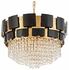 Подвесная люстра LUMINA DECO MOLINA LDP 7045-600 BK+GD (Польша)