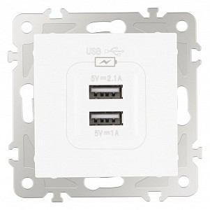 Розетка USB, без рамки 206.46-1.white