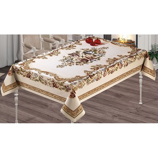 

Скатерть (160x220 см) Kasimpati Lux, Бежевый, (160x220 см) Kasimpati Lux