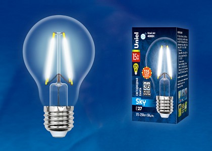 Лампа светодиодная [LED] Uniel E27 15W 4000K