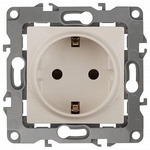 Розетка с заземлением, без рамки Эра 12 12-2101-02