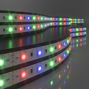 Лента светодиодная 24V 14.4W 5050 24V 60Led 14.4W IP20 RGB