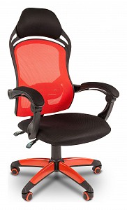 Геймерское кресло Chairman Game 12, красный, черный, текстиль
