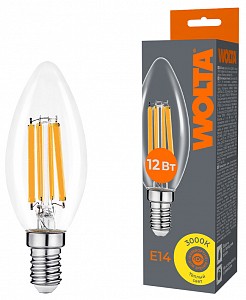 Лампа светодиодная [LED] Wolta E14 12W 3000K