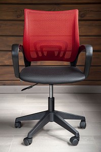 Компьютерное кресло CH-695NLT, красный, черный, текстиль, ткань-сетка