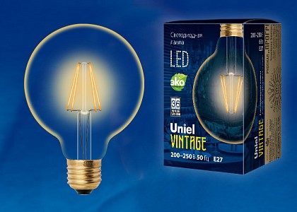 Лампа светодиодная [LED] Uniel E27 6W K
