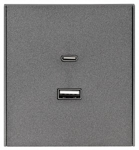 Розетка 2хUSB type A и C без рамки STRONG KR-78-0734-6