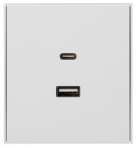Розетка 2хUSB type A и C без рамки STRONG KR-78-0734-4