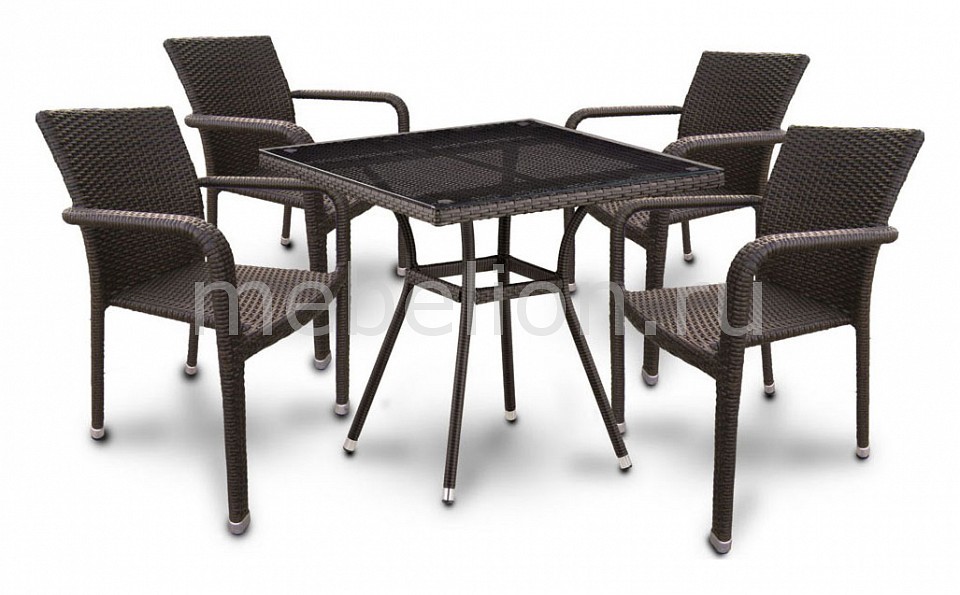 

Набор уличный T283BNT-W2390/Y2001B-W53 Brown 4Pcs