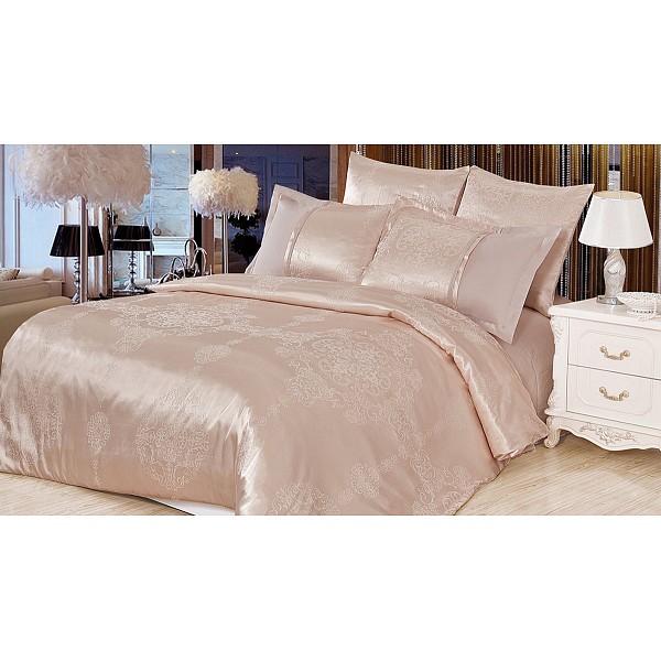 

Комплект семейный Satin jacquard, Кремовый, Satin jacquard