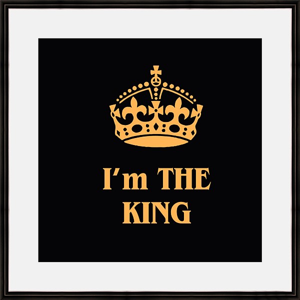 фото Картина (40х40 см) I'm the king BE-103-465 Ekoramka