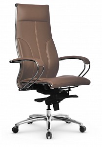 Кресло Lux, светло-коричневый, экокожа