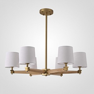 Люстра на штанге Imperiumloft Jorgenson White/Light wood 203575-26 (Китай)