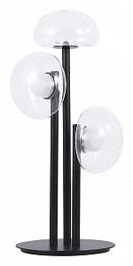 Настольная лампа декоративная BOSQUE BOSQUE LG3 BLACK/TRANSPARENT
