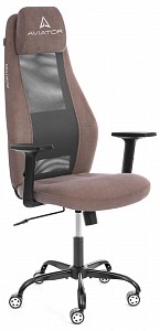 Кресло Aviator, светло-коричневый, серый, ткань